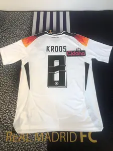 2425 Germany Home 8 Short Sleeve White Comfort Soccer Jersey