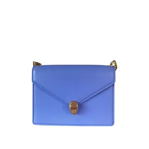 Pre-owned Bvlgari leather Crossbody Bags Lila Serpenti Forever Crossbody Bag