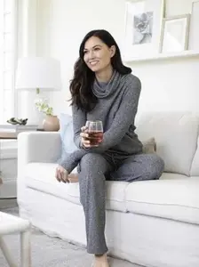 Hello Mello Cowl Neck Lounge Top*FINAL SALE