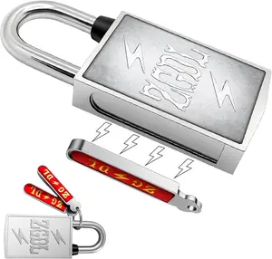 Keyless Hole Magnetic Padlock， 30mm Outdoor Weatherproof Lock， Waterproof Rust Proof Anti-Pry Combination Lock for Gates， Sheds， Toolbox， Fence， Cabinets & Storage