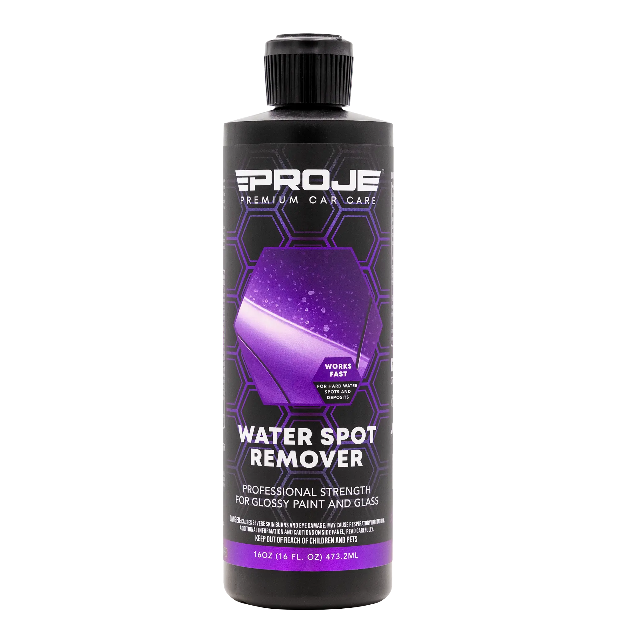 Proje Water Spot Remover - Safe on Metal, Glass, Paint, and Hard Surfaces - Professional Strength Cleaner for Car Detailing & Household