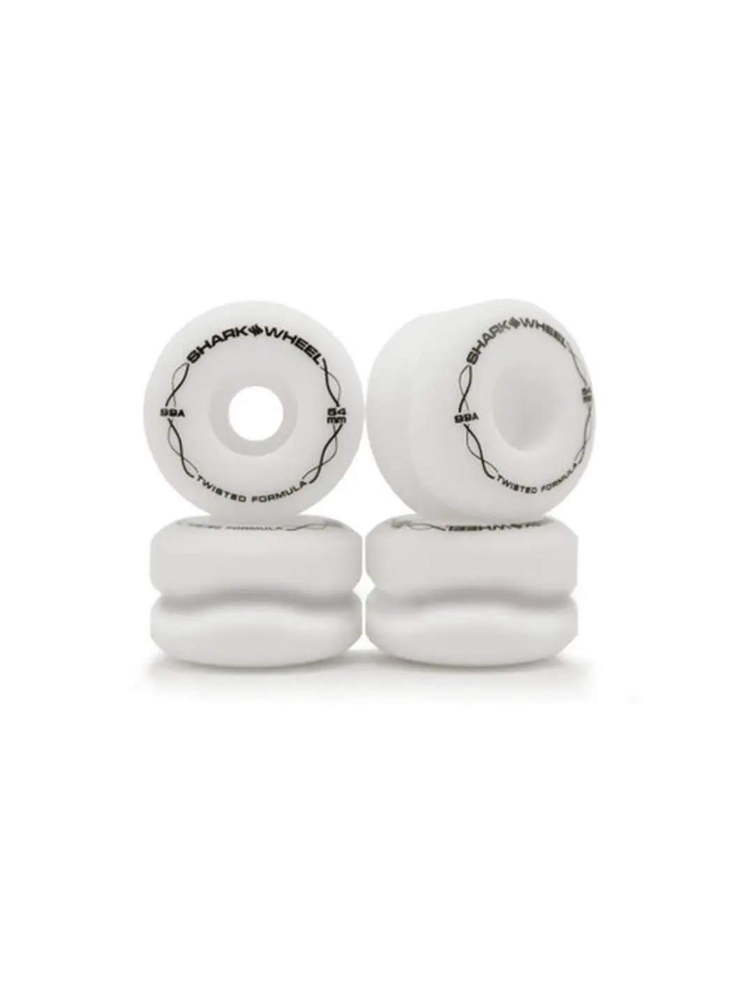 54mm, 99a Twisted White Street/Park Wheel