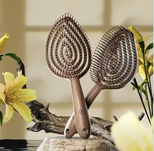 Massage Hair Brush / Comb for Hair Care - Soft and Durable - Suitable for All Hair Types - Enhances Scalp Health - Perfect for Daily Use Curved Detangler Comb  paddle  brush