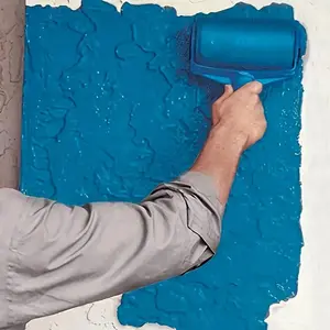 Multi Functional Self Priming Roller Paint Brush, Latex Paint Large Wall Brush, Ideal for Home Decoration, 1 Count