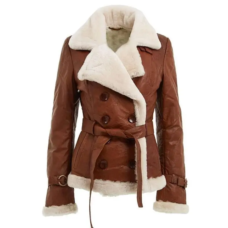 Women’s Shearling Brown Jacket