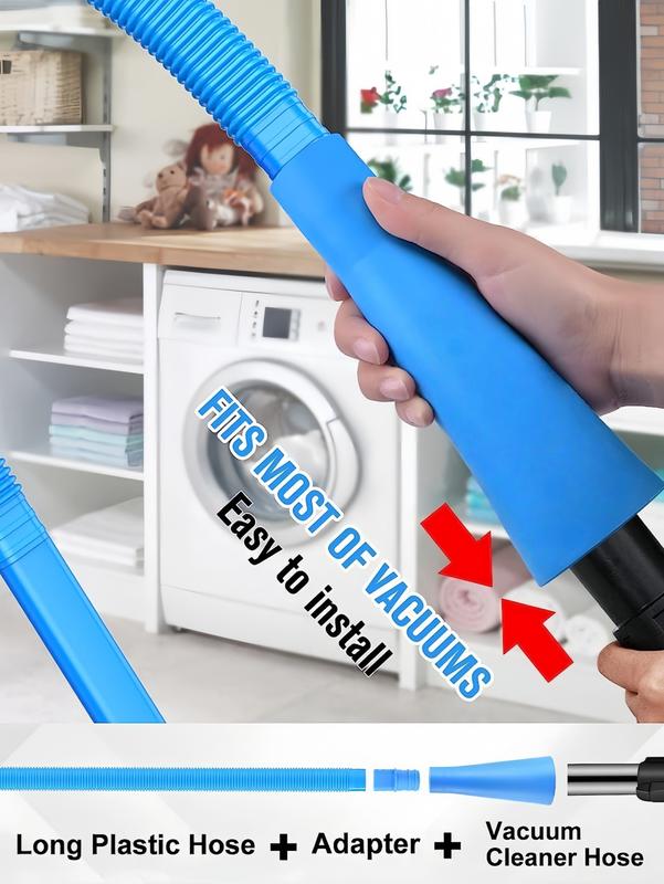 LMMAKE Dryer Vent Cleaner Kit with Universal Connector for All Vacuum Cleaners and Hose Attachments - Flexible Suction Settings & Safety Solution LMMAKE Dryer Vent Cleaner Kit with Universal Connector for All Vacuum Cleaners and Hose Attachments - Flexible Suction Settings & Safety Solution