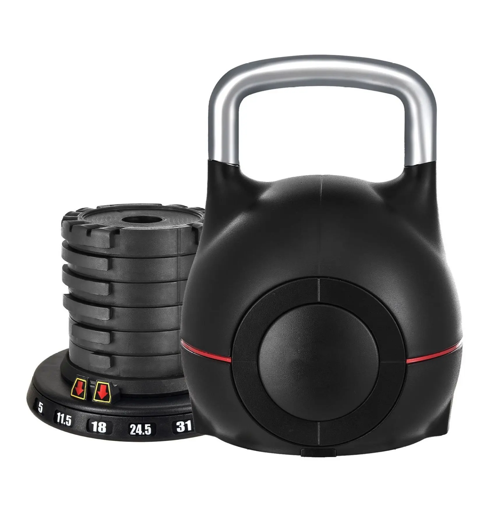 Adjustable Kettlebell Set 7 Weights - 5-44lbs Default