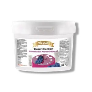 Vizyon Select Ready-to-Use Blueberry Cold Glaze - 15.43 lbs - Mirror Shine & Flavor