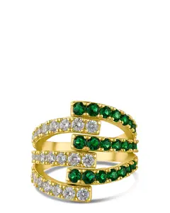 CZ Interlocking Ring