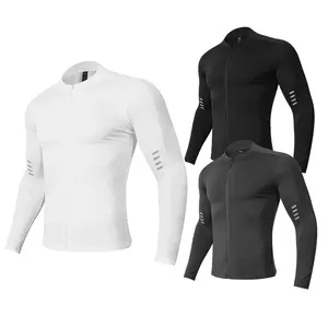 Nadsir Men's Reflective Zippered Jacket for Spring/Autumn Sports, Running, Fitness & Cycling, thermal long sleeve,Casual Sporty Long Sleeve Outerwear for DailyWear, Fashion Men's Clothes for All Seasons, New for Fall 2025