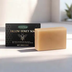 WoodSleep Gentle Tallow Bath Soap – Mild Cleansing, Moisturizing, Luxurious Foam Skin Care, Soothing