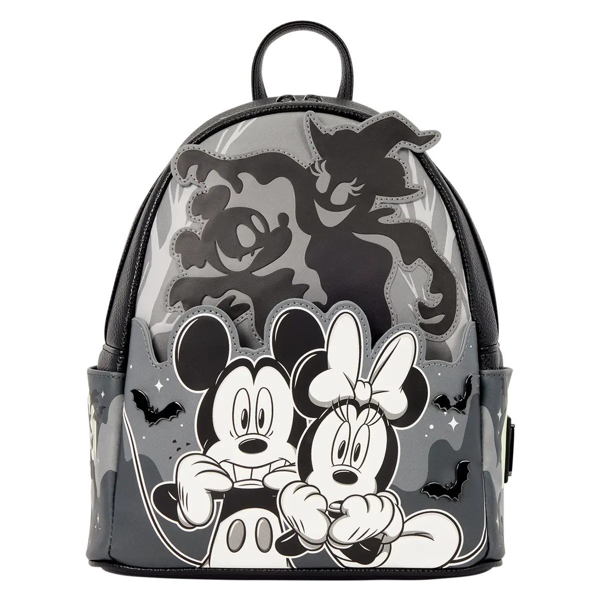 Mickey & Minnie Mouse Ghost Light-Up Glow Mini Backpack