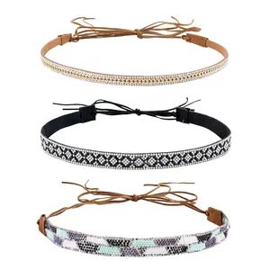 Cowboy Hat Bands Women Men, Western Rhinestone Beaded Hat Belts, Country Detachable Panama Fedora Cowgirl Hats Strap, Sombrero Vaquero Rodeo Headbands