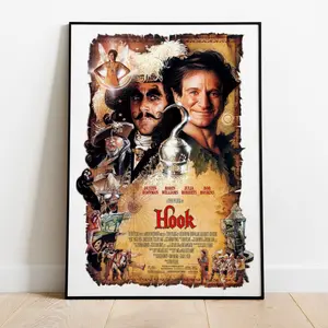 Hook, Steven Spielberg, Robin Williams, 1991 - High Quality Movie Poster