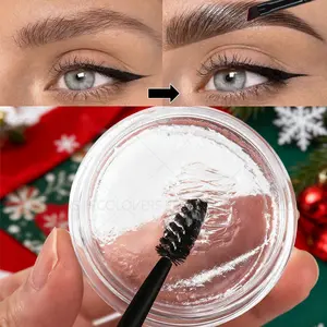 2-in-1 Eyebrow Gel - Waterproof and Smudge-proof, with Brush, Multi-color Options, Natural Wild Eyebrows, Silky Smooth, Perfect Christmas Gift, Brow Styling Gel