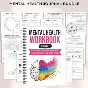 The Complete Wellness Organizer, 6-in-1 Guided Planner Notebook for Fitness Plans, Mental Health Journaling, Goal Tracking & Daily Productivity, Your Toolkit for Clarity, Balance & Thriving Relationships
