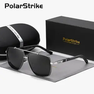 PolarStrike unisex stylish full-frame polarized square sunglasses for outdoor fun, UV400