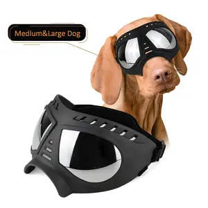 Adjustable Sunglasses for Medium Large Dogs, Outdoor Skiing Equipment, Stylish Pet Accessories, Perfect for Walking and Travel