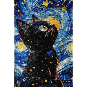 Cat Diamond painting, Crystal Diamond Painting Kit, Frameless