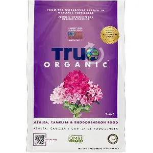 True Organic Azalea, Camellia & Rhododendron Food – Organic Fertilizer for Low-pH Plants – 12lb Bag