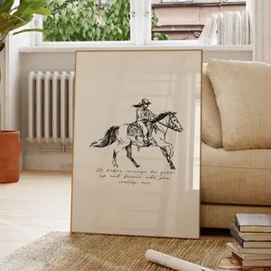Saddle Up Print, Motivational Poster, Gallery Wall Art, Western Poster, Cowboy Print, Coquette Room Decor, Above Bed Art, Daily Affirmation