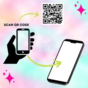 Hugexpen 3.15inch "F YOU" QR Code Stickers Add Humorous Touch to Communications for Fun Text Messages