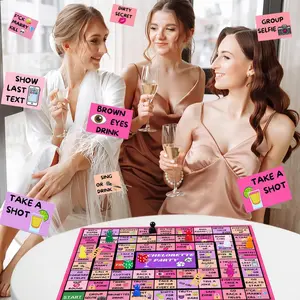 Interactive Drinking Table Game, Leather Drink Board Game for Parties, Fun Nighttime Drinking Game Experience