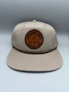 Hunting Club Leather Patch Rope Hat