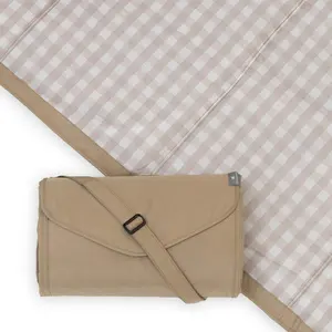Outdoor Blanket - Beige Buffalo Check