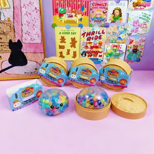 12-piece set of stress-relief squishy toys with colorful water beads, stress-relief children's toys, venting balls, small toys, stall toys, stress-relief gifts for holidays