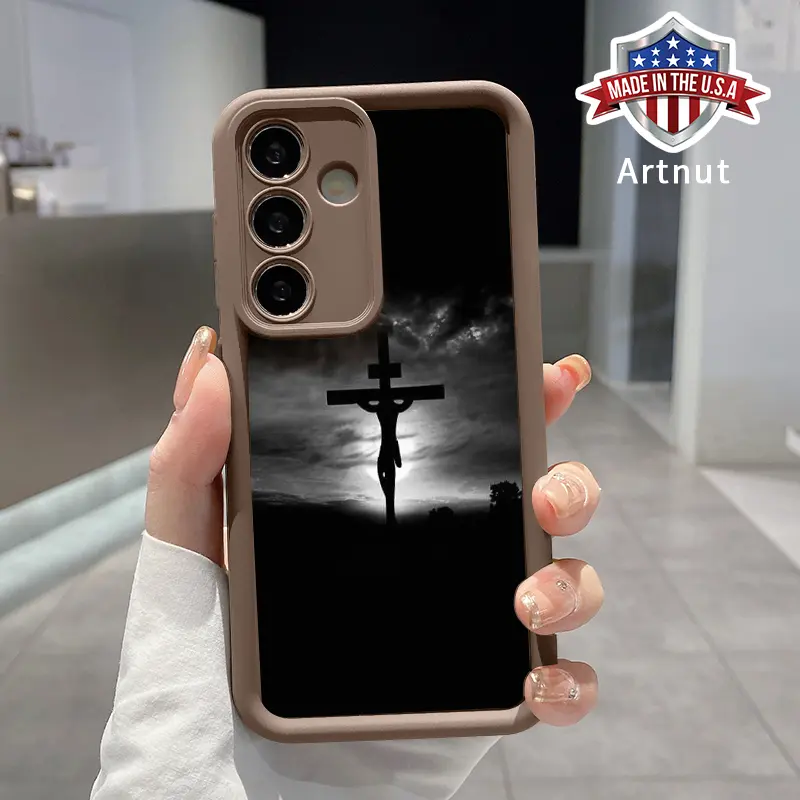 Compatible with Samsung S24 ULTRA PLUS S25 S23 S22 Ultra Plus Dark Jesus Advanced fashion gift Rugged Durable shockproof Anti-Scratch soft Silicone case