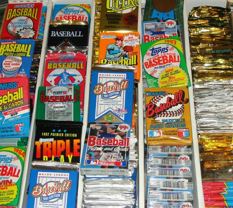 ESTATE LIQUIDATION- LOT OF NEW OLD VINTAGE UNOPENED MLB BASEBALL CARDS IN PACKS