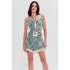 ASAS LINEN BUTTERFLY TOP