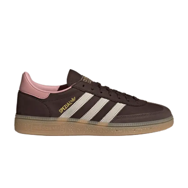 adidas Wmns Handball Spezial 'Dark Brown Alumina Wonder Mauve', Women, Shoe, Comfy Suede Upper, Retro Handball, Runs Small, No, Us W 10, Casual Wear, Lace-Up, Sporty Chic, Sneaker, Footwear