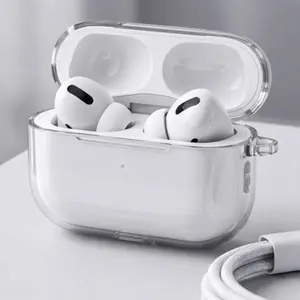 Clear  Case for AirPods Pro 2nd Gen iOS Android Compatible Protective Cover