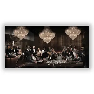Godfather Pulp Fiction Poster, Classic Gangster Movie Wall Art, Quality Paper 8x12 to 27x40inch