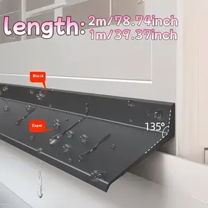 Universal Self-Adhesive Strip for Windows, Fits 78.74/39.37 Inches, Ideal for Sliding Doors and Balcony Windproof Soundproofing, Rain Protection Tool