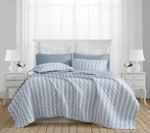 The Farmhouse by Rachel Ashwell Wide Ticking Stripe TXL Quilt