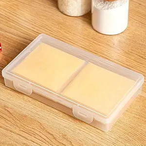 Clear Cheese Storage Box, 1 Count Portable Reusable Cheese Storage Container with Lid, Food Preserving Container for Fruit & Vegetable & Cheese