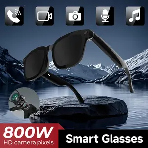 800W Pixel Anti Shake Ultra HD Smart Glasses With Camera Function For Taking Photos, Recording,Recording (Emitting Light During Filming), Voice Assistant For Intelligent Q&A Translation, Noise Cancelling For Calls, Wearable Smart Glasses