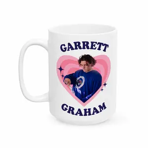 Garrett Graham Retro Heart Ceramic Coffee Mug Garrett Graham Off Campus 11oz 15oz