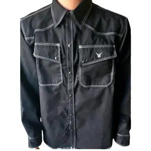 Weld-A-Beast Triple Stitched Western Style Cotton/ Button-Up Welding Shirt Menswear