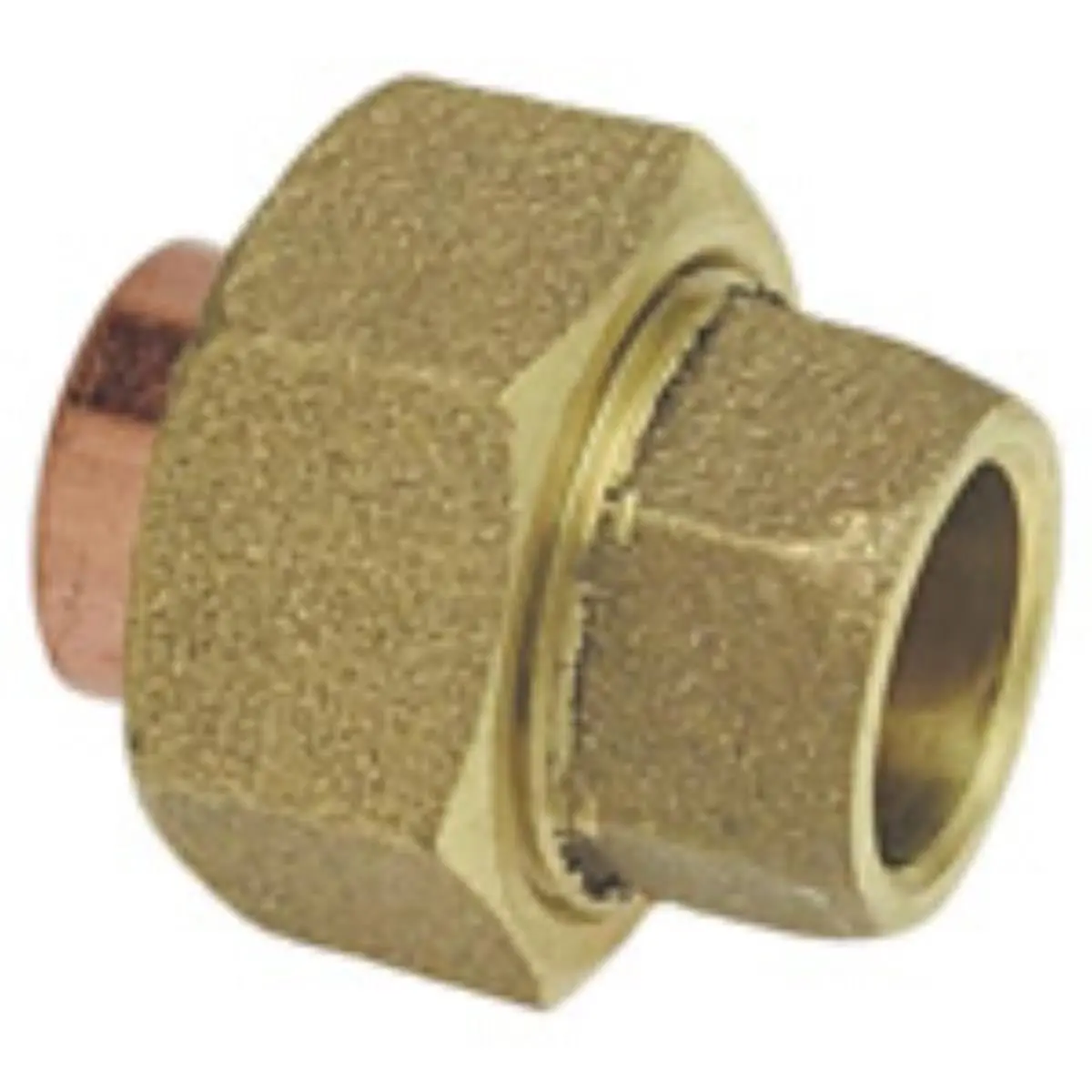 NIBCO 100428 Lead-Free Cast Copper Union Fitting - 2 in. Solder Cups, C x C Connection for Sailing Plumbing Line Repair