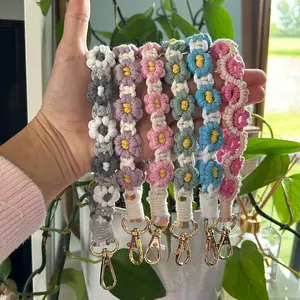 Flower Keychain Wristlet