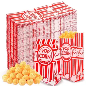 600 Pcs 1 Oz Paper Popcorn Bags Individual Servings Bulk for Popcorn Machine Accessories Supplies Movie Nights Cinema Party Supplies