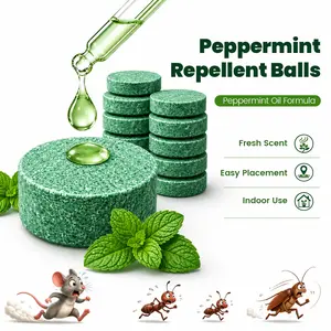 Rodent Repellent - 100% Natural Peppermint Oil Mouse & Pest Repellent Balls (12 Pack), Pesticide-Free Pet Friendly, Safe Rodent Deterrent for Indoor, Outdoor, Home & Garage