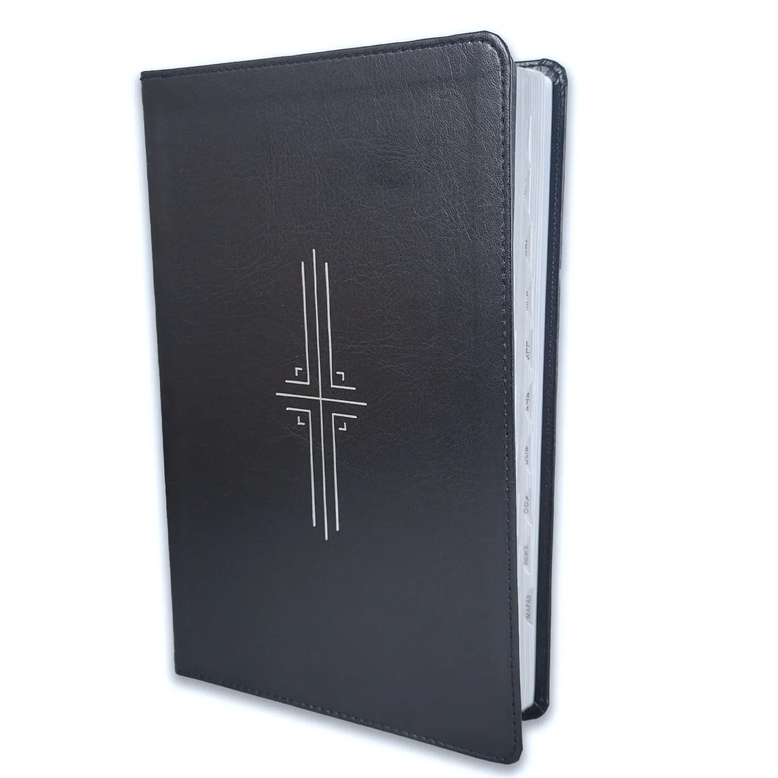 Biblia Ultrafina con Zíper NTV, sentipiel negro con índice