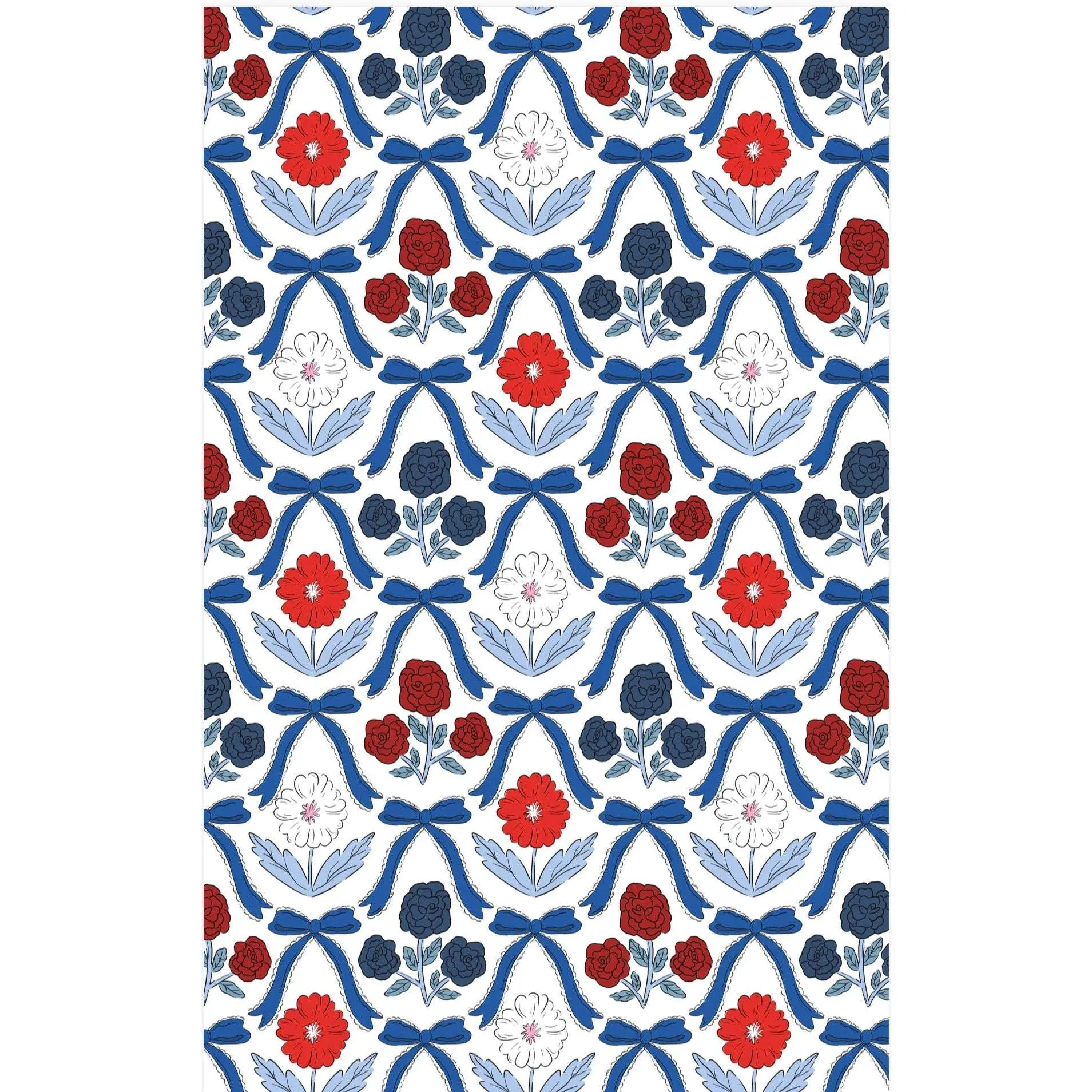 Crae.Home - Bluebell Bows: Double-Sided Hand Towel