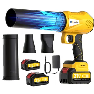 XYSD A Complete 21V Cordless Leaf Blower Kit Includes Two 4.5Ah Rechargeable Lithium Batteries, A Charger, And Three Accessories. This High-powered Leaf Blower Is Suitable for Home DIY Projects, Car Dust Removal, And More (the Perfect Christmas Gift).