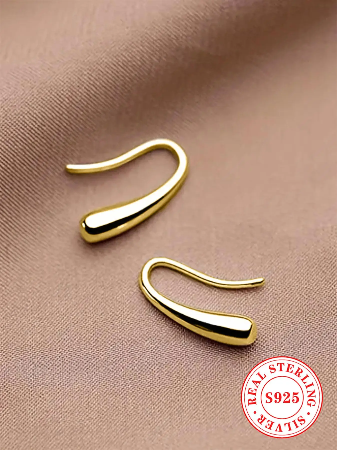 S925 Sterling Silver Simple Style Plain Color Earrings, Casual Trendy Earrings for Women, Fashionable Jewelry for Daily & Party Decoration, Trendy All